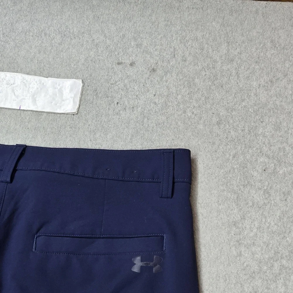 Under Armour Men Pants 32/32 Navy Blue Dress Pants Logo 30